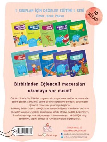 Nesil 1. Sınıflar İçin Değerler Eğitimi 10 Kitap (Seti 1 )