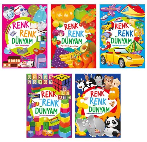 Bıcırık Renk Renk Dünyam Boyama Kitabı 5 Kitap