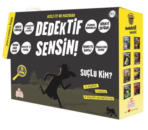 Nesil 4. Sınıf Dedektif Sensin İki Seri Bir Arada 8 Kitap