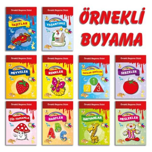 Örnekli Boyama Dizisi 10 Kitap