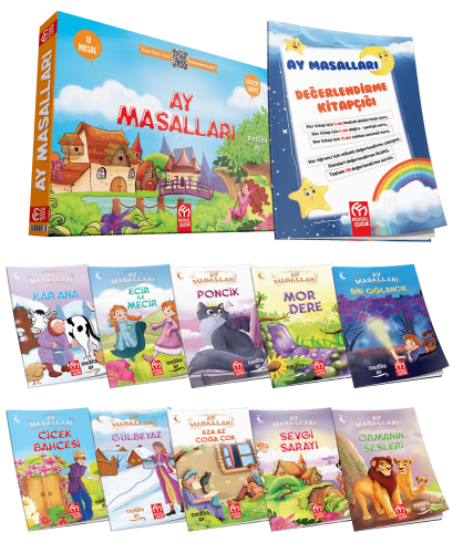 Model 1. Sınıf Ay Masalları Hikaye Seti 10 Kitap