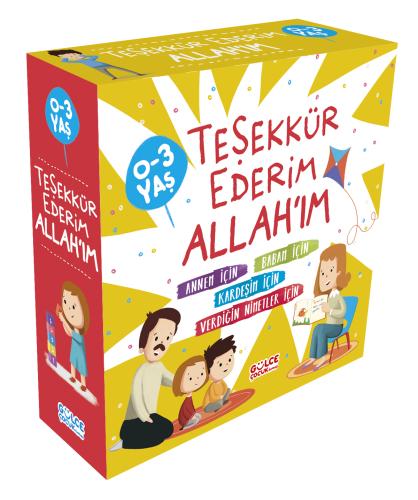 Gülce Okul Öncesi Teşekkür Ederim Allahım Seti (4 Kitap)