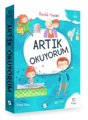 Kukla 1.Sınıf Artık Okuyorum Renkli Heceli 10 Kitap