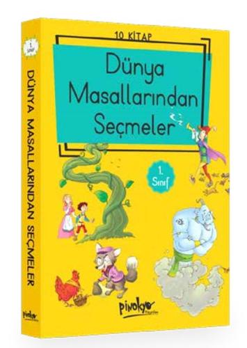 Pinokyo 1. Sınıf Dünya Masallarından Seçmeler Düz Yazılı 10 Kitap