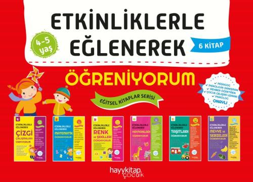 Hayy Kitap Okul Öncesi Etkinliklerle Eğlenerek Öğreniyorum 6 Kitap (4 