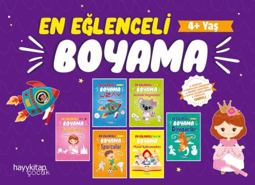 Hayy Kitap Okul Öncesi En Eğlenceli Boyama Seti 6 Kitap