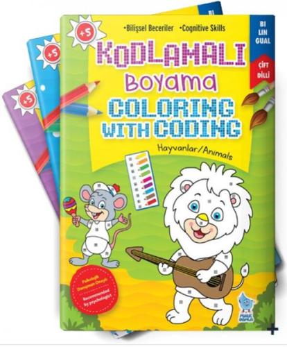 Damla Okul Öncesi Kodlamalı Boyama 4 Kitap