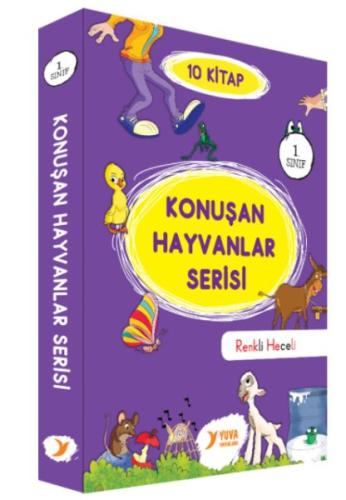 Yuva 1. Sınıf Konuşan Hayvanlar Serisi Renkli Heceli 10 Kitap