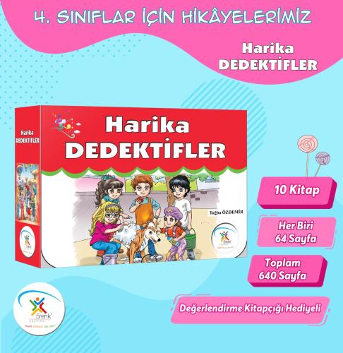 5 Renk 4. Sınıf Harika Dedektifler Hikaye Seti 10 Kitap