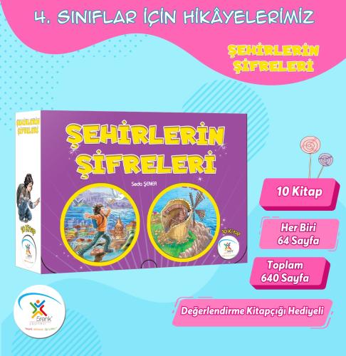 5 Renk 4. Sınıf Şehirlerin Şifreleri Hikaye Seti 10 Kitap