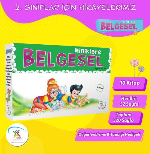 5 Renk 2. Sınıf Miniklere Belgesel Hikaye Seti 10 Kitap