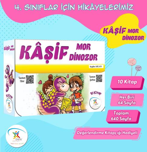 5 Renk 4. Sınıf Mor Dinozor Kıvılcım Hikaye Seti 10 Kitap