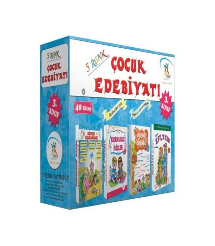 5 Renk 3.Sınıf Çocuk Edebiyatı Hikaye Seti (40 Kitap