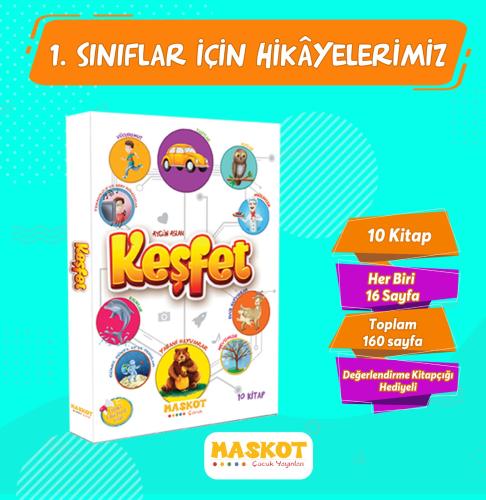 Maskot 1. Sınıf Keşfet Hikaye Seti 10 Kitap