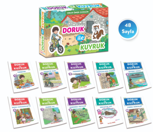 Mavi Deniz 3. ve 4. Sınıf Doruk ile Kuyruk Hikaye Seti 10 Kitap