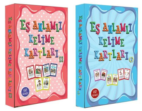 Eş Anlamlı Kelime Kartları 2 Kutu Set (120 Kart)