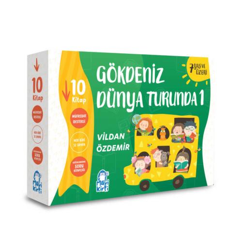 Mavi Kirpi 2. Sınıf Gökdeniz Dünya Turunda Hikaye Seti 1 (10 Kitap)