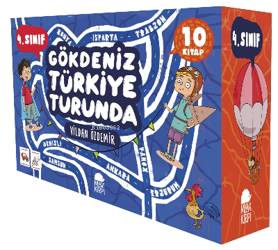 Mavi Kirpi 4. Sınıf Gökdeniz Türkiye Turunda Hikaye Seti (10 Kitap)