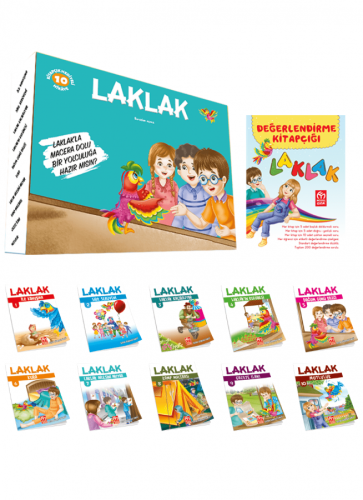 Model 1. ve 2. Sınıf Laklak Hikaye Seti 10 Kitap