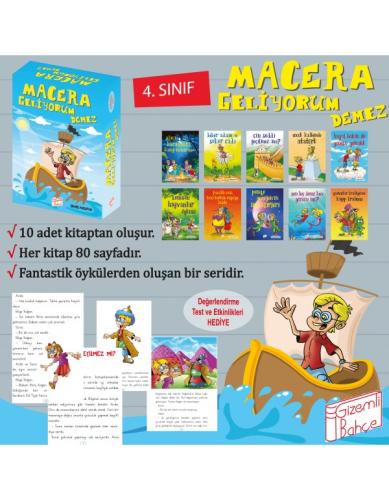 Gizemli Bahçe 4. Sınıf Macera Geliyorum Demez Hikaye Seti 10 Kitap