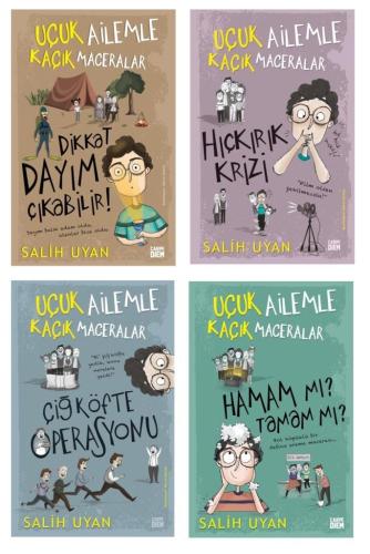 Salih Uyan Uçuk Ailemle Kaçık Maceralar 4 Kitap Set (5.6.7.8.9.10. Sın